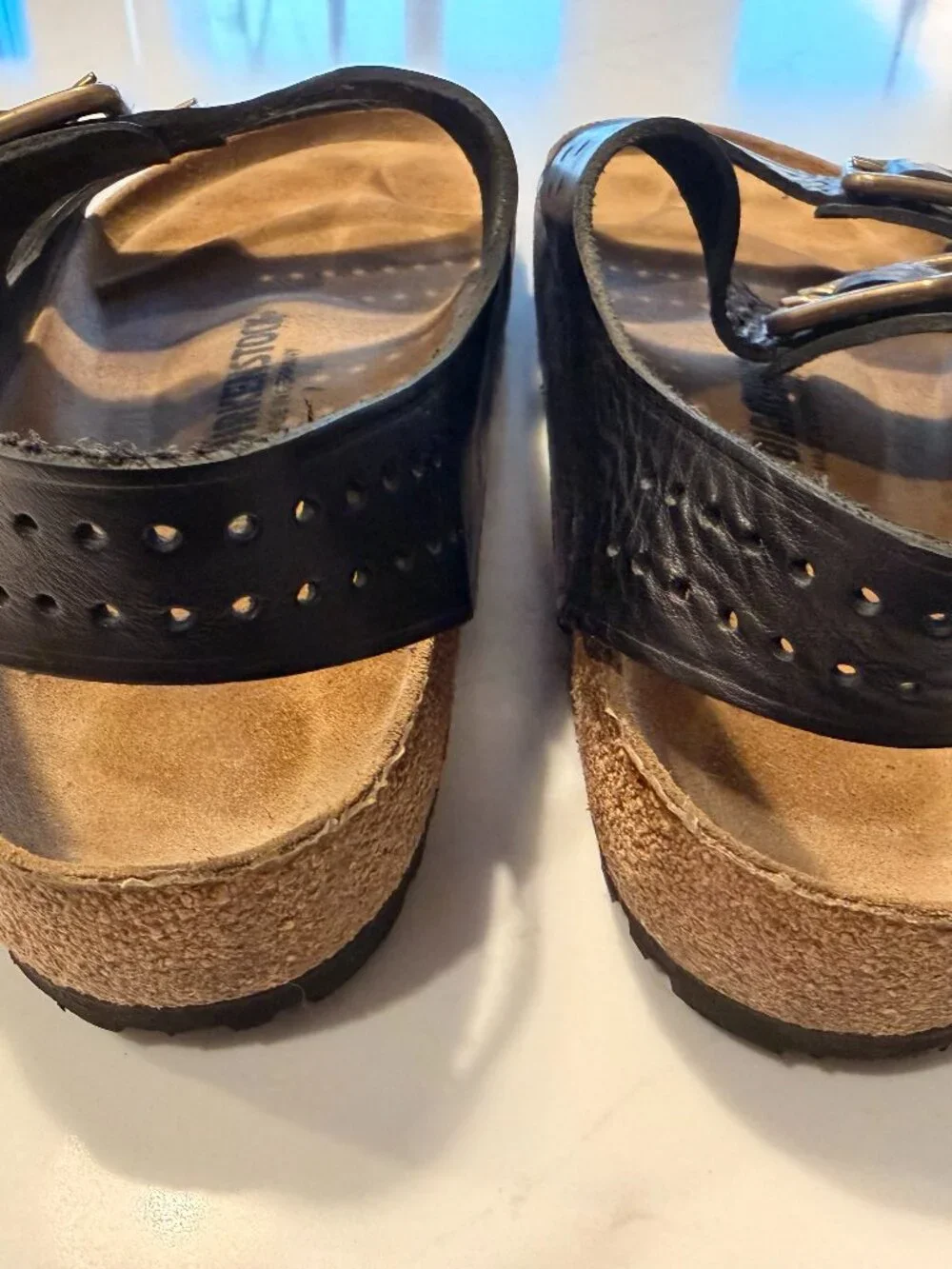 Birkenstock Milano Black Leather Sandals EU 46 / US 13